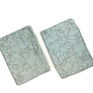 Living Colors Pair Blue Brown Pillowcases Standard